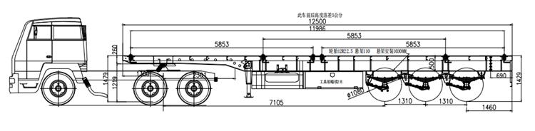 China 3 Axle 40 Feet Flatbed Trailer for Sale Manufacturers