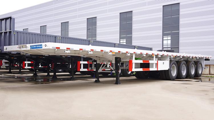 4 Axle 48 ft Flatbed Trailer for Sale Near Me in Zimbabwe