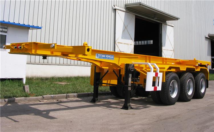 Tri Axle 20 FT Container Skeletal Trailer for Sale