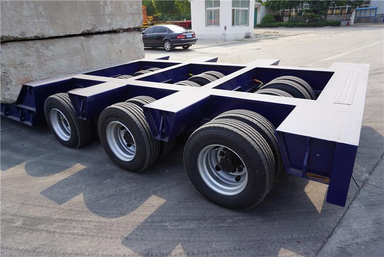 3 Line 6 Axle 120 Ton Low Bed Trailer Truck for Sale
