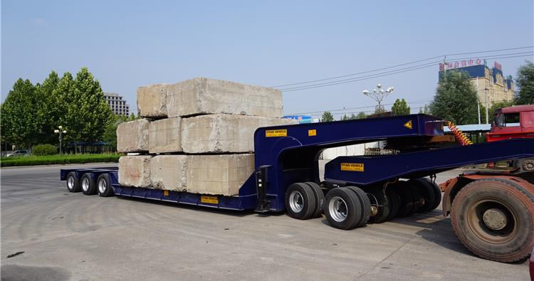 3 Line 6 Axle 120 Ton Low Bed Trailer Truck for Sale