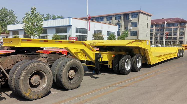 4 Axle 100 Ton Folding Gooseneck Trailer for Sale