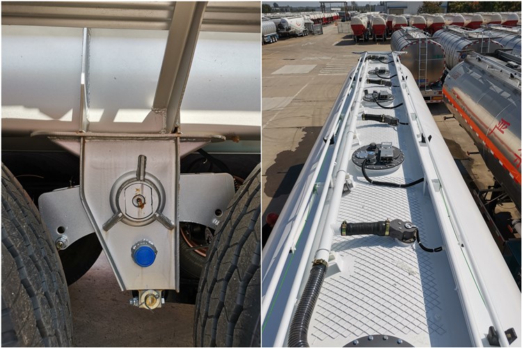 4 Axle 50000 Liters Plam Oil Tanker Trailer for Sale