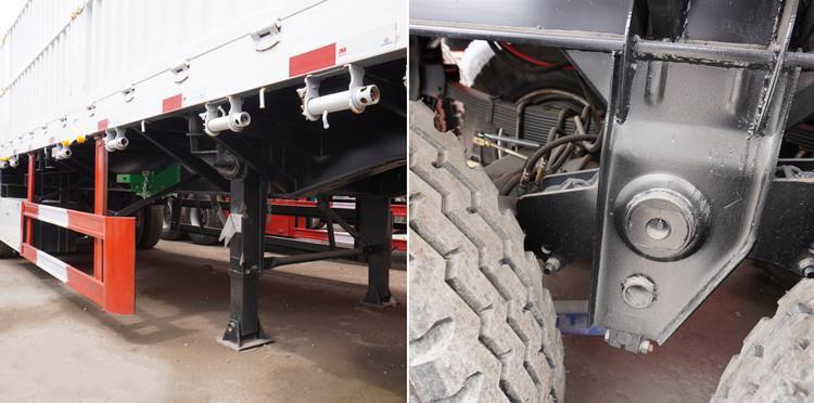 3 Axle 60 Ton Removable Side Wall Semi Trailer for Sale