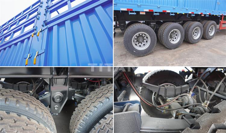 4 Axle 80T Fence Cargo Transport Trailer Price