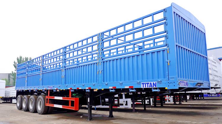 4 Axle 80T Fence Cargo Transport Trailer Price