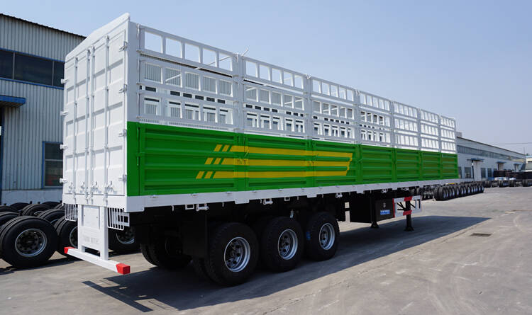 China 3 Axle 60 Ton Fence Semi Trailer for Sale