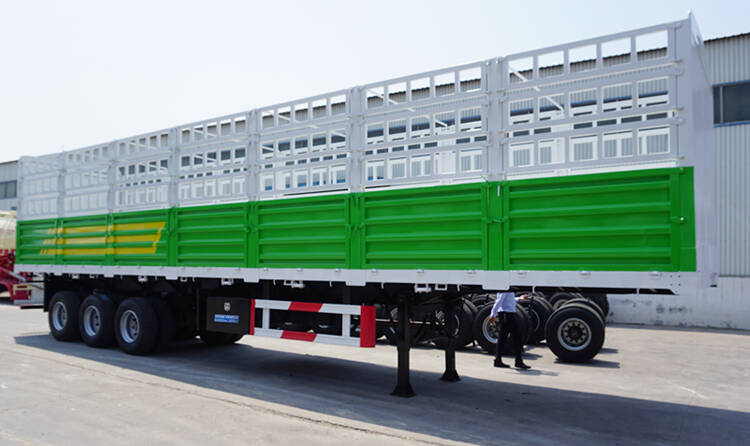 China 3 Axle 60 Ton Fence Semi Trailer for Sale