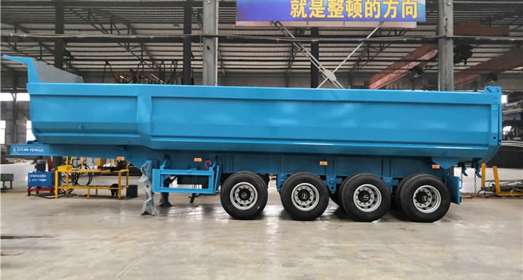 4 Axle U Shape Rear Semi Tipper Trailer for Sale