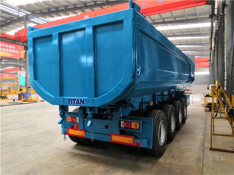4 Axle U Shape Rear Semi Tipper Trailer for Sale