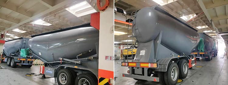 2 Axle 30m3 Cement Silo Semi Trailer for Sale