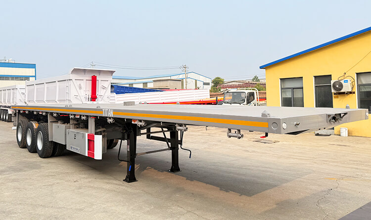 New Model 3 Axle 40 Ft Flatbed Trailer for Sale in Jamaica