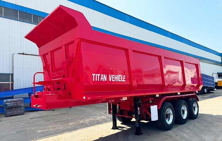 3 Axle End Dump Semi Trailer for Sale in Nigeria