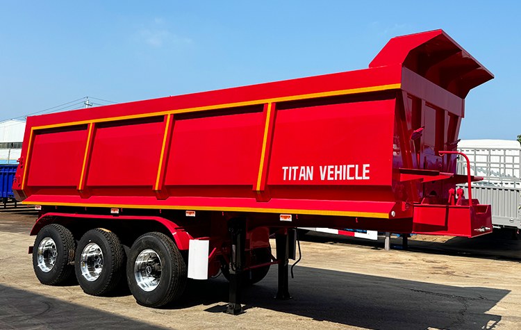 3 Axle End Dump Semi Trailer for Sale in Nigeria