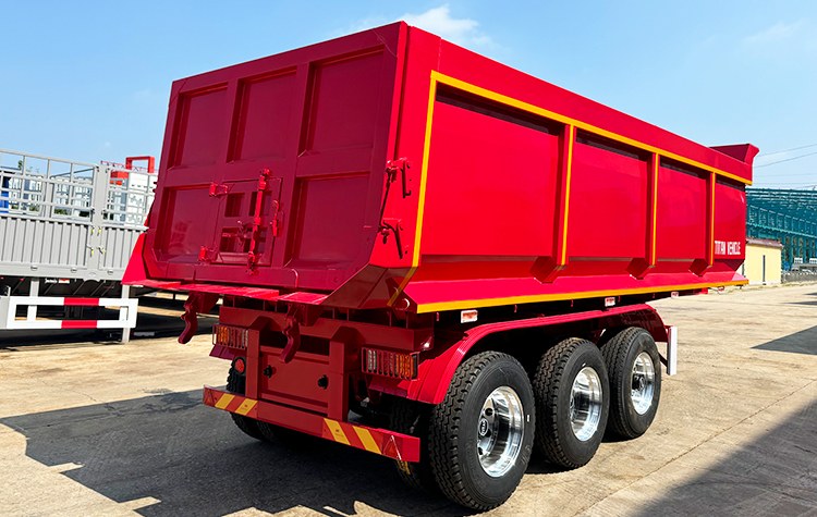 3 Axle End Dump Semi Trailer for Sale in Nigeria