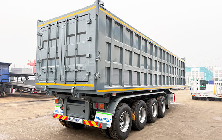 4 Axle End Dump Trailer for Sale in Senegal