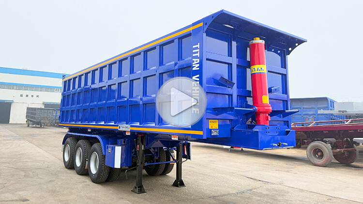 3 Axle 35 Cbm Hydraulic Tipper Semi Trailer for Sale in Sierra Leone