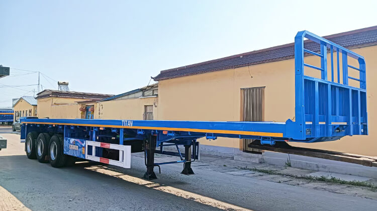 3 Axle 40 Ft Semi Flatbed Trailer for Sale in Tanzania