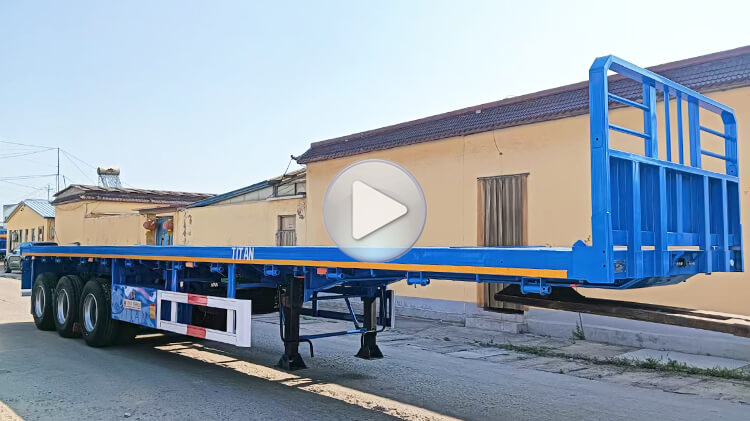 3 Axle 40 Ft Semi Flatbed Trailer for Sale in Tanzania