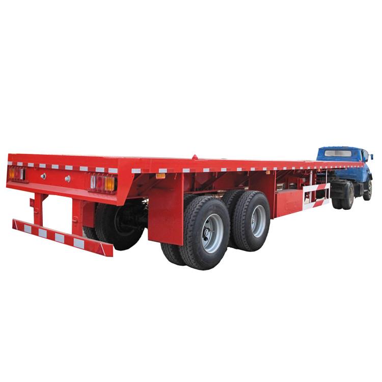 2 Axle Flatbed Trailer with Bogie Suspension
