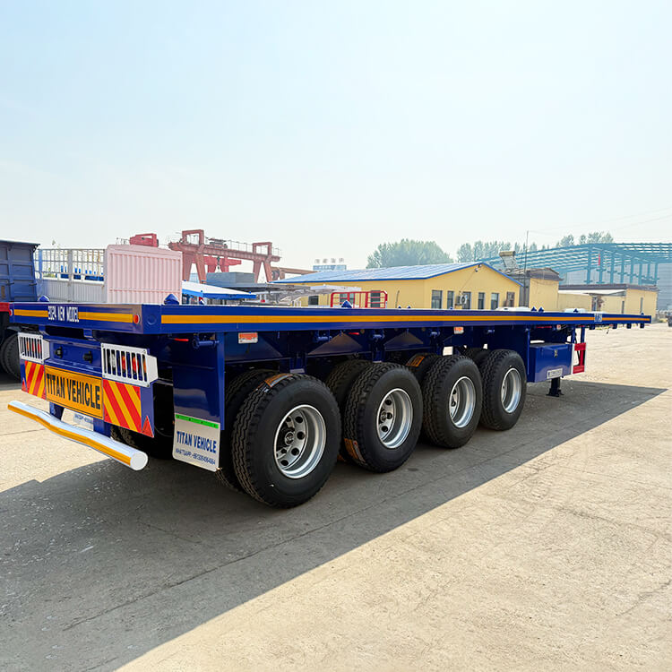 80 ton 4 Axle Flatbed Trailer