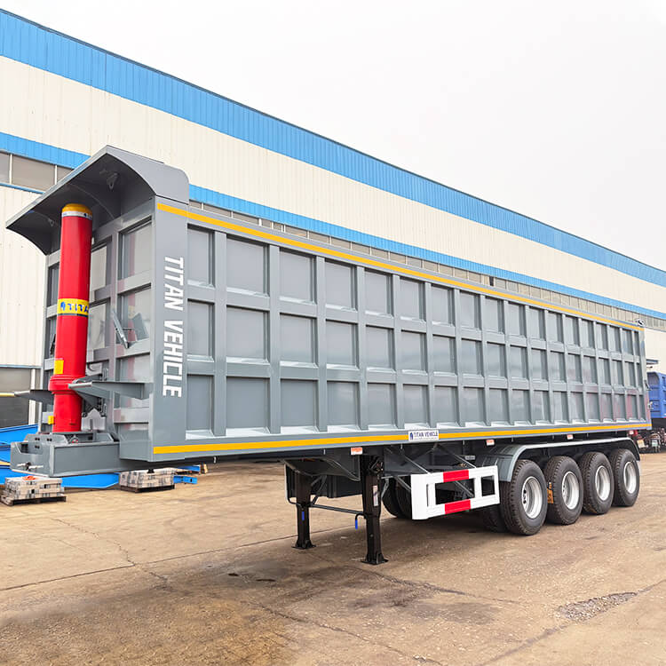 4 Axle End Dump Trailer