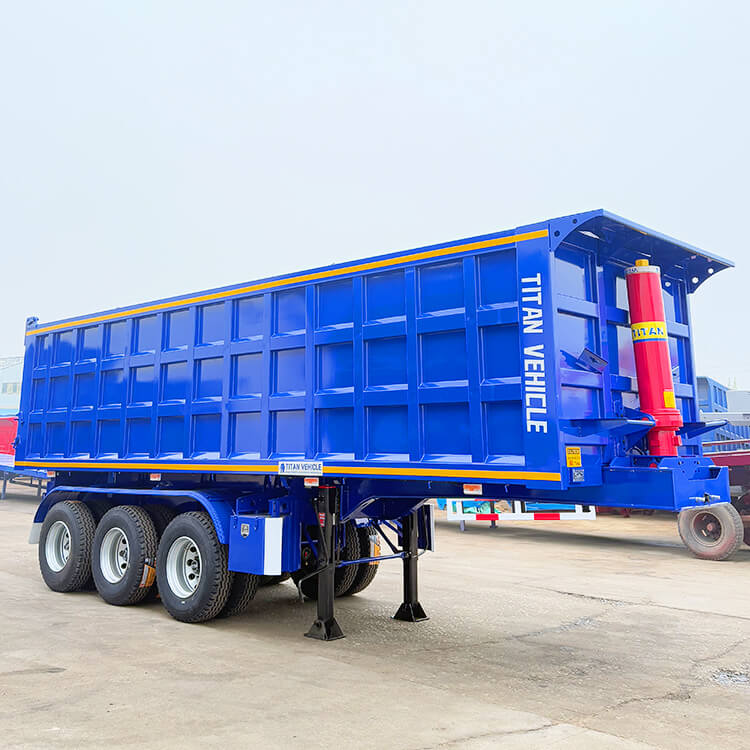 3 Axle 35 Cbm Hydraulic Tipper Semi Trailer